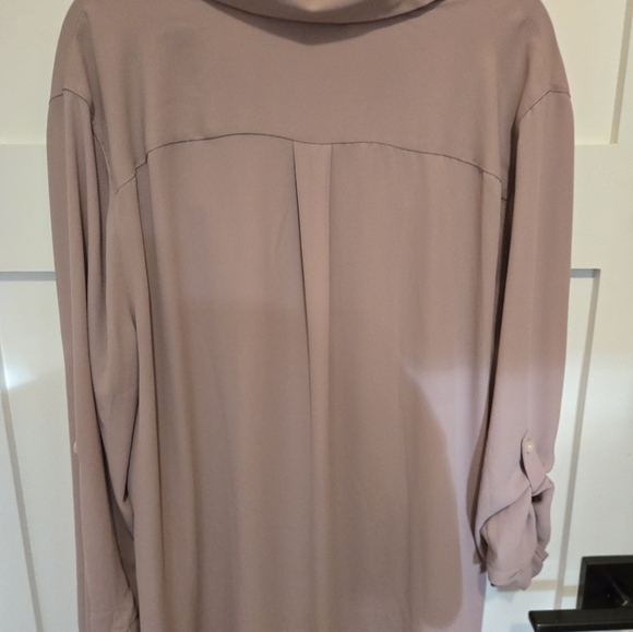 [EUC] New York & Co Womens Sz XL Blouse Top Lilac Purple Convertible 3/4 Sleeve - Picture 6 of 8